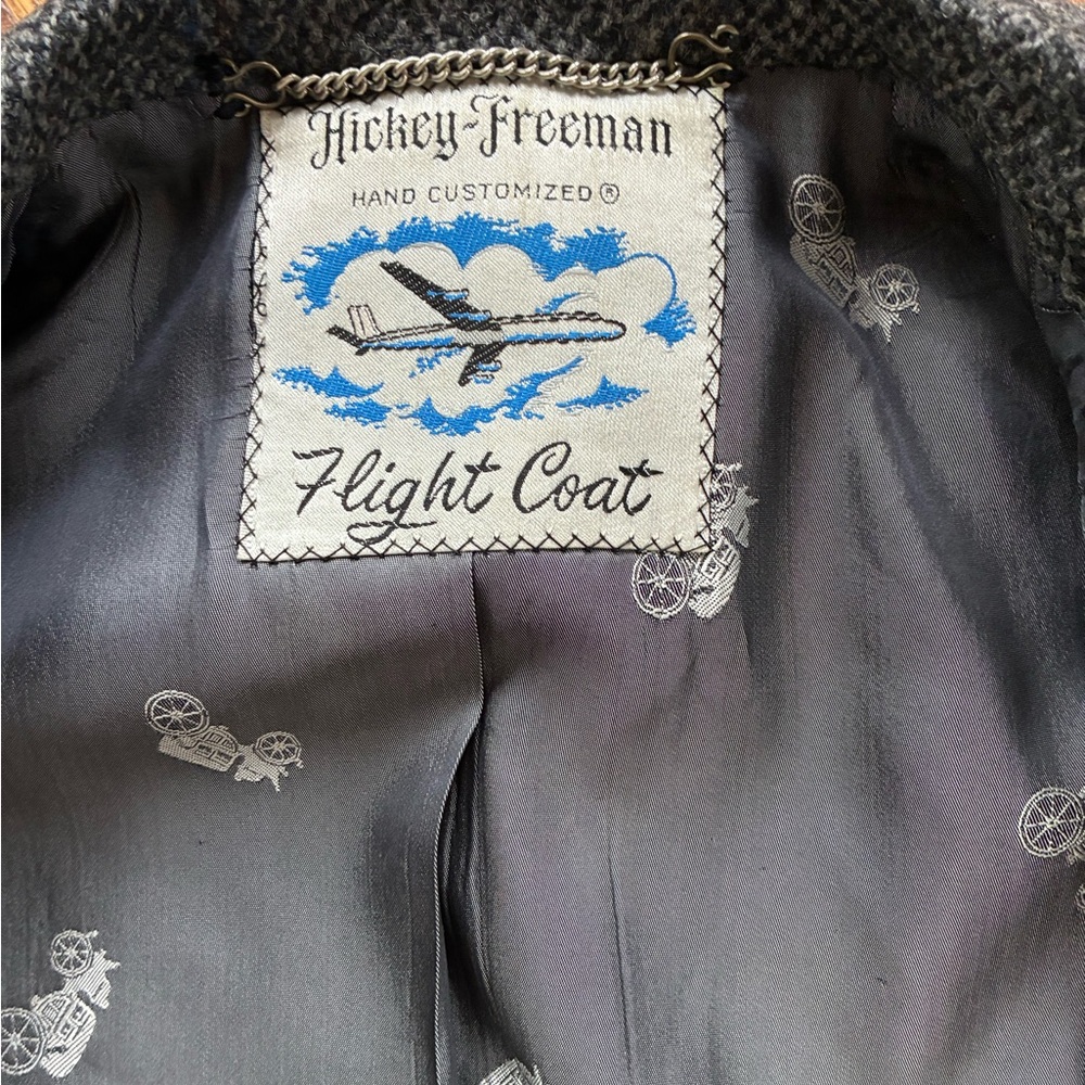 Hickey Freeman Charcoal Trench Coat - Picture 6 of 10